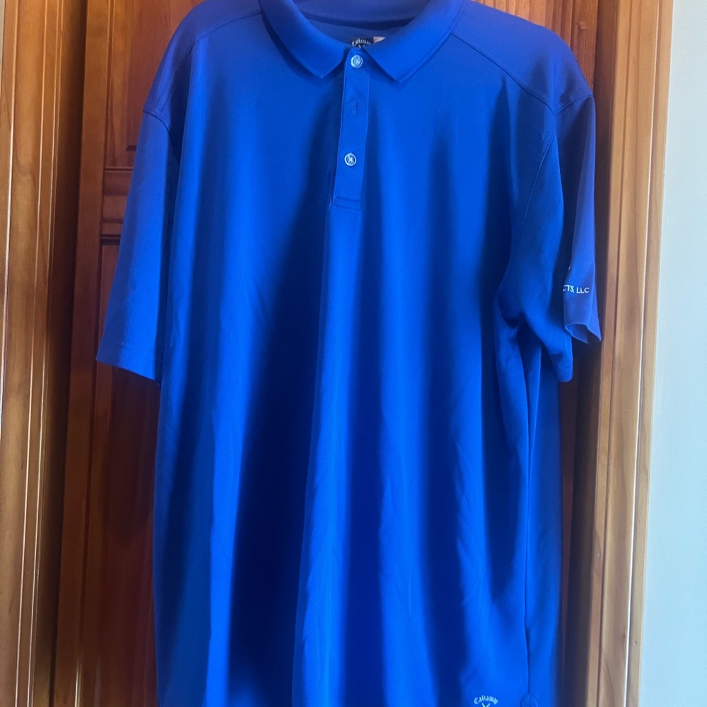 Callaway XXL Blue Polo Golf Shirt Vibrant Casual Style